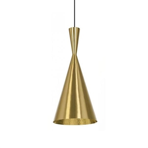 Tom Dixon Beat Pendant Tall Brass LED