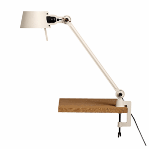 Tonone Bolt Single Arm Table Lamp Beige with clip