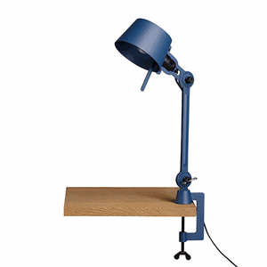 Tonone Bolt Single Arm Short Table Lamp Blue with clip