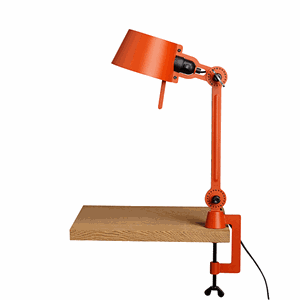Tonone Bolt Single Arm Short Table Lamp Orange with clip