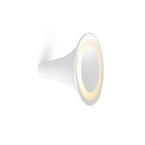 Trizo 21 Sirens Wall lamp White + Mat White glass + Mirror Small