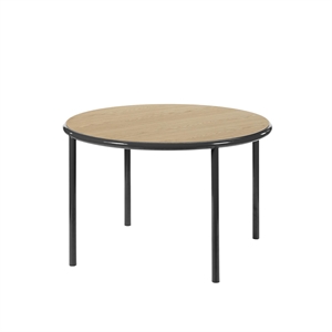 Valerie Objects Wooden Dining Table Ø120 Black/ Oak