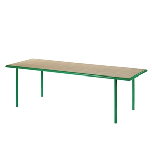 Valerie Objects Wooden Dining Table 85x240 Green/ Oak