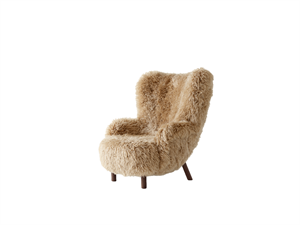 &Tradition Petra VB3 Armchair Sheepskin Honey 50/Oiled Walnut