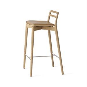 Vipp 484 Cabin Bar Stool Light Oak/Sand Leather