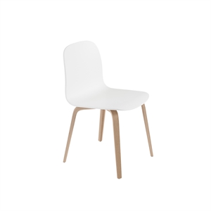 Muuto Visu Dining Chair w. Wood Base White/ Oak