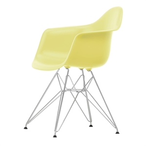 Vitra Eames muovinen DAR-ruokailutuoli RE Sitruuna/kromi