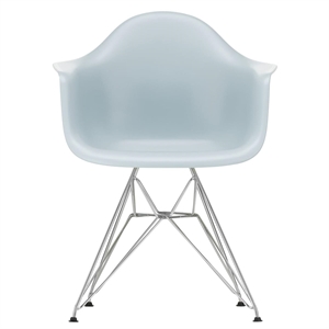 Vitra Eames Plastic DAR Dining Chair RE Ice Grey/ Chrome