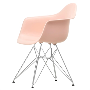 Vitra Eames muovinen DAR-ruokailutuoli RE Pale Rose/chrome