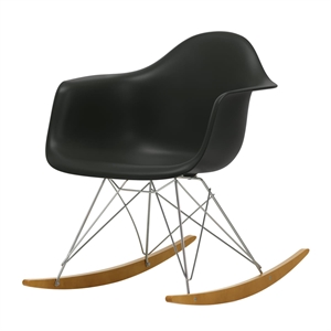 Vitra Eames Plastic RAR Armchair Deep Black/ Golden Maple