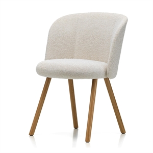 Vitra Mikado ruokapöydän tuoli käsinojilla Ivory/Pearl