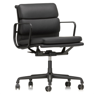 Vitra Soft Pad EA 217 Office Chair With Swivel & Armrest Nero