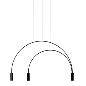 Estiluz Volta Pendant Black 3 Valonlähdettä