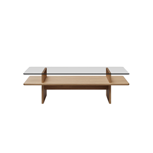 Woud Parallel Coffee Table 120x60 White Pigmented Oak